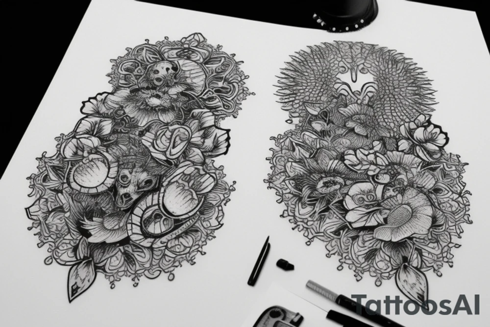 Sztylet z mrówkami tattoo idea