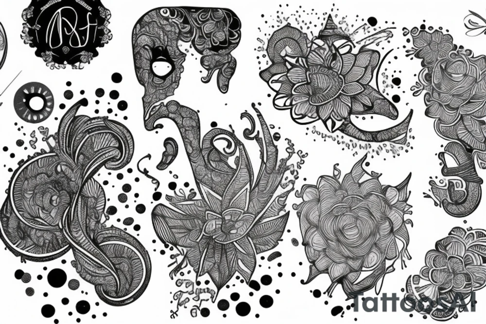 Sztylet z mrówkami tattoo idea