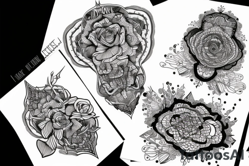 Nóż z mrówkami tattoo idea