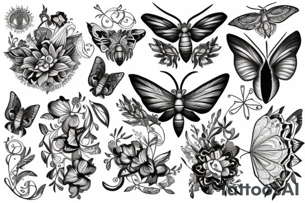 moth tattoo idea
