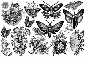 moth tattoo idea