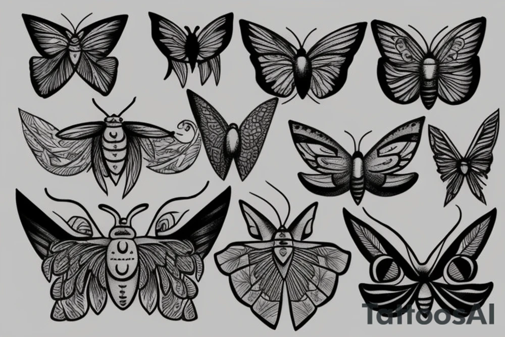 moth tattoo idea