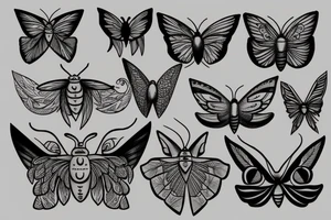 moth tattoo idea