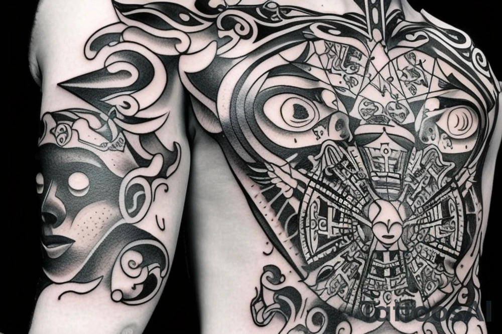 Slavic demon aura tattoo idea