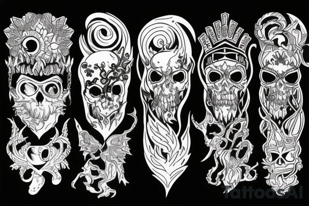 Slavic demon aura tattoo idea