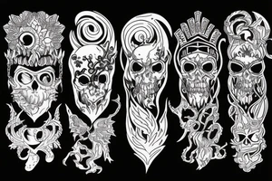 Slavic demon aura tattoo idea