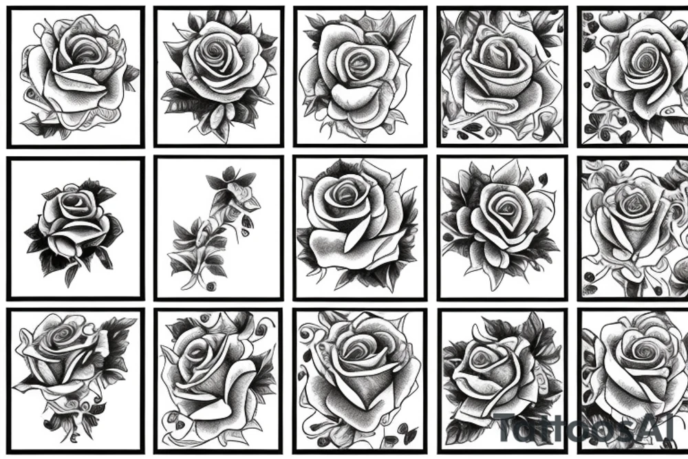 Rose tattoo idea