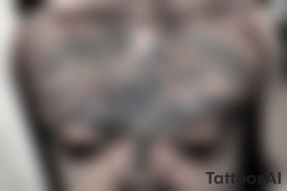 Chest tattoo like Tool album tattoo idea