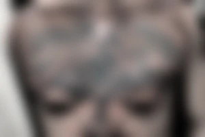 Chest tattoo like Tool album tattoo idea