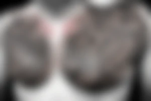 Chest tattoo like Tool album tattoo idea