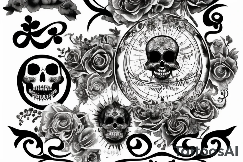 Momento Mori Momento Vivere tattoo idea