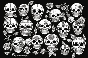 Momento Mori Momento Vivere tattoo idea