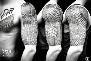 Run triathlon sport tattoo idea