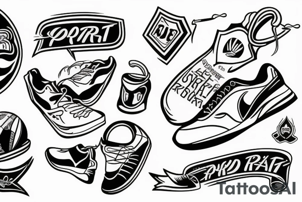Sport run tattoo idea