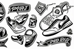 Sport run tattoo idea