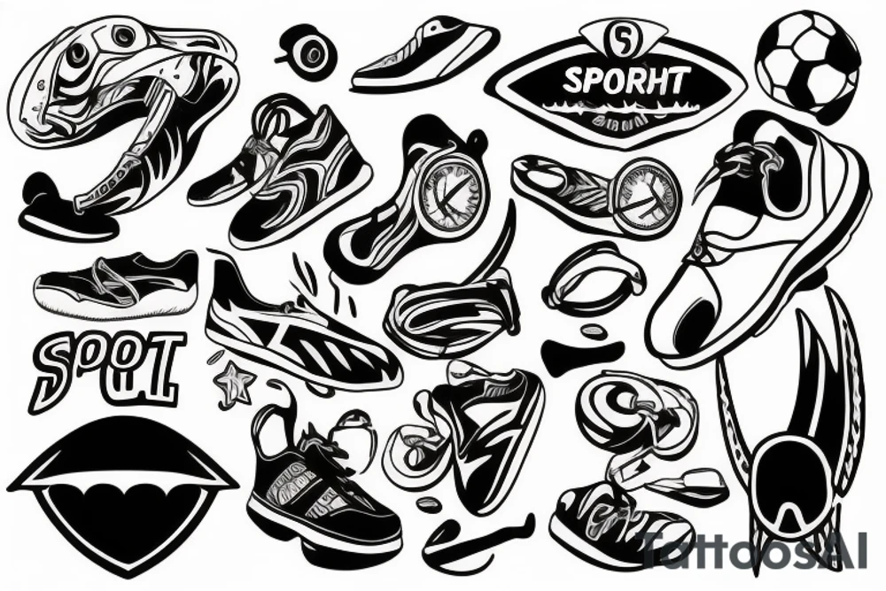 Sport run tattoo idea
