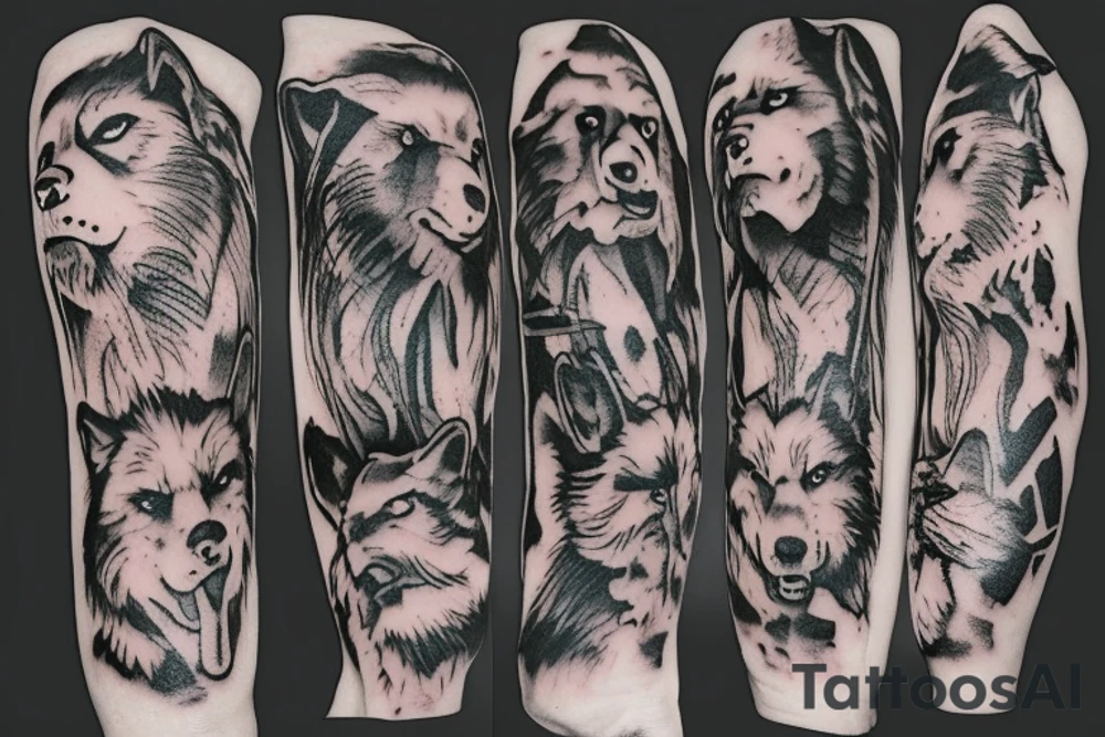 Romulus and remus with the wolf tattoo idea