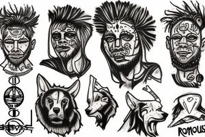 Romulus and remus tattoo idea