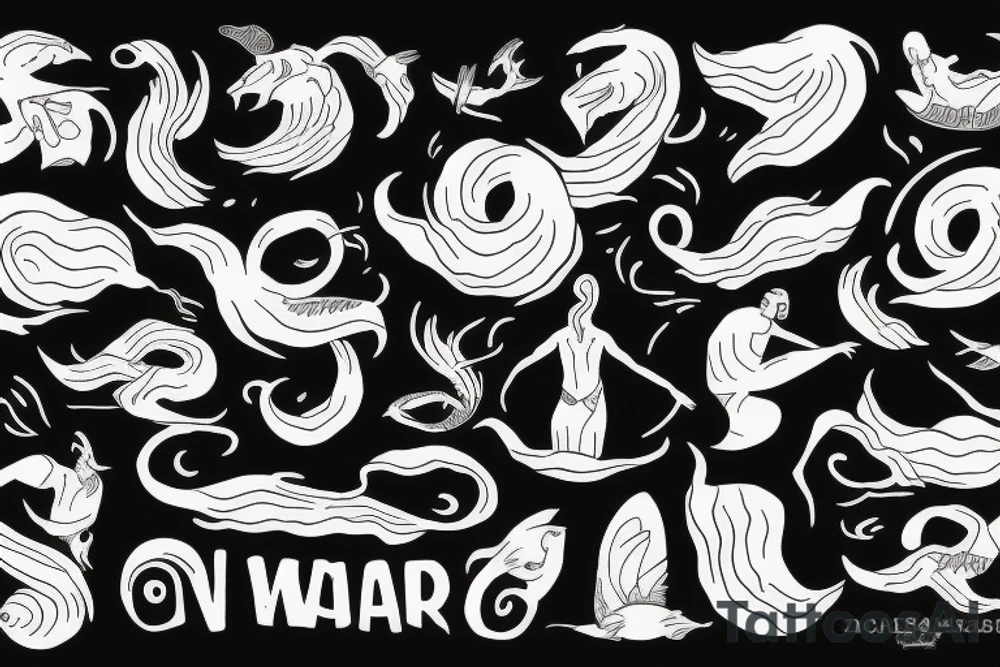 He came dancing across the water tattoo idea