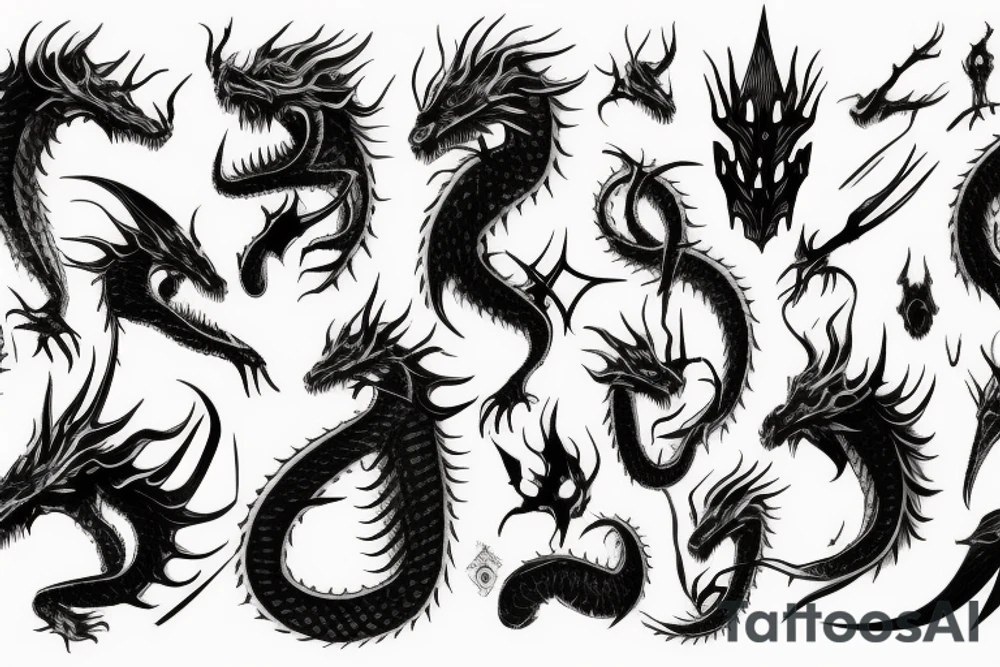 Games of thorns white walker and the dragon tattoo idea