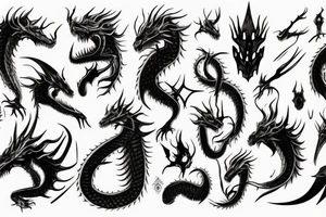 Games of thorns white walker and the dragon tattoo idea