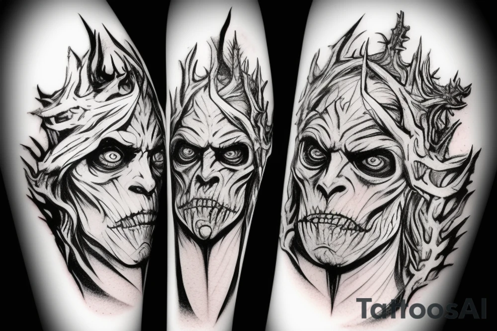 Games of thorns white walker and the dragon tattoo idea