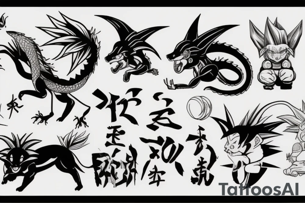 Animals,wicher,Dragonball,tree tattoo idea