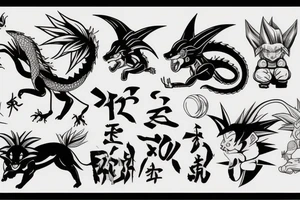 Animals,wicher,Dragonball,tree tattoo idea