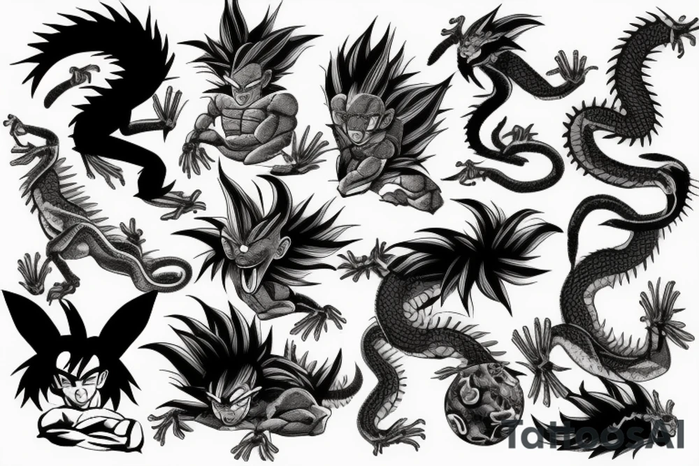 Animals,wicher,Dragonball,tree tattoo idea