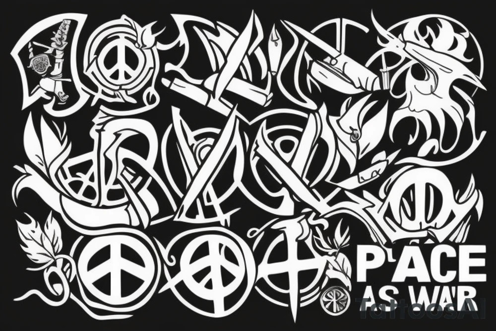 If you want peace, prepare for war tattoo idea