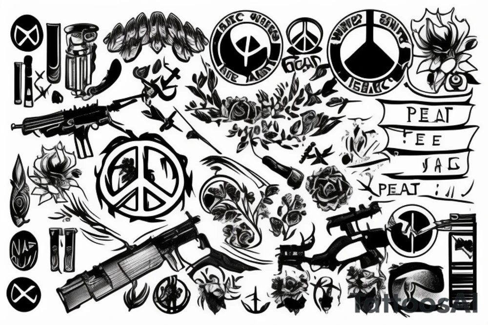 If you want peace, prepare for war tattoo idea