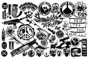 If you want peace, prepare for war tattoo idea