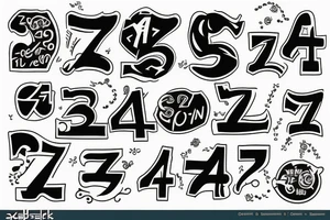 47 number tattoo idea