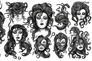 Medusa I saw nothing, I heard nothing, I said nothing tattoo idea