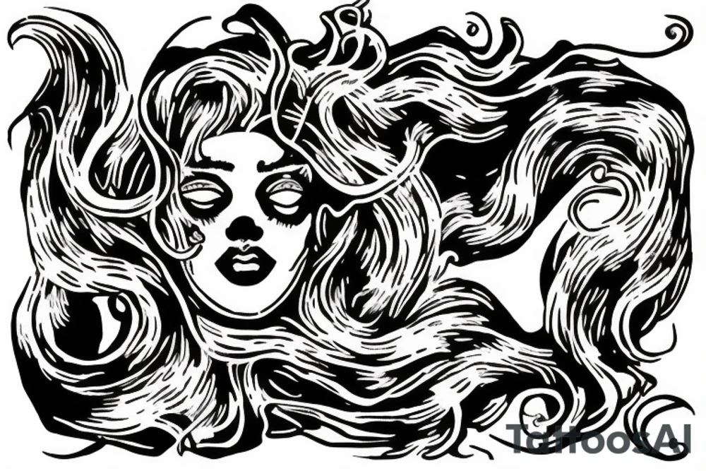 Medusa I saw nothing, I heard nothing, I said nothing tattoo idea