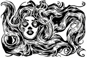 Medusa I saw nothing, I heard nothing, I said nothing tattoo idea