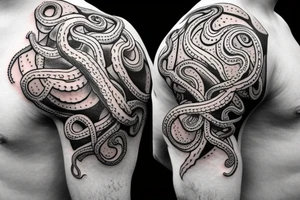 Octopus on shoulder tattoo idea