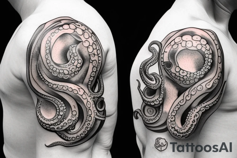 Octopus on shoulder tattoo idea