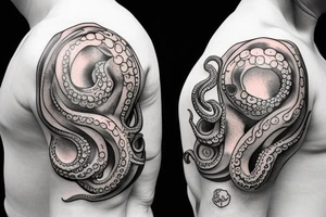 Octopus on shoulder tattoo idea