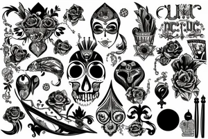 Miscuglio tra fenice e viaggiare nel mondo tattoo idea