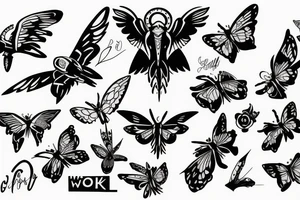 Work, home, fly tattoo idea