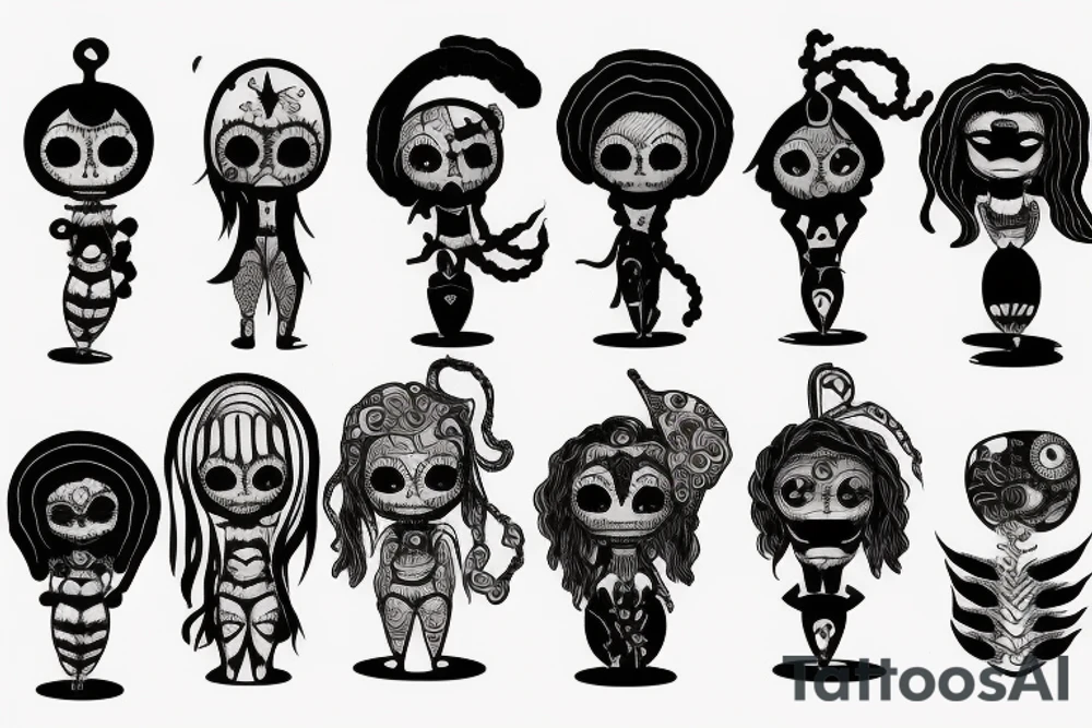 Voodoo doll tattoo idea
