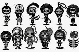 Voodoo doll tattoo idea
