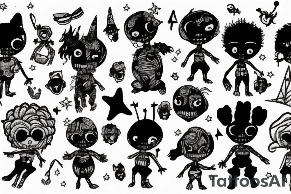 Voodoo doll tattoo idea