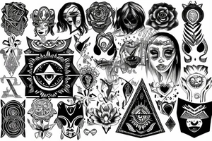 Illuminati 
womens tattoo idea