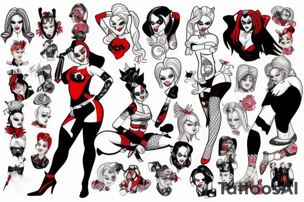 Harley Quinn tattoo idea