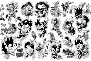Marvell fun, comics fun tattoo idea