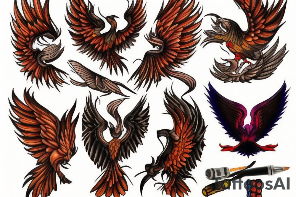 Phoenix tattoo idea