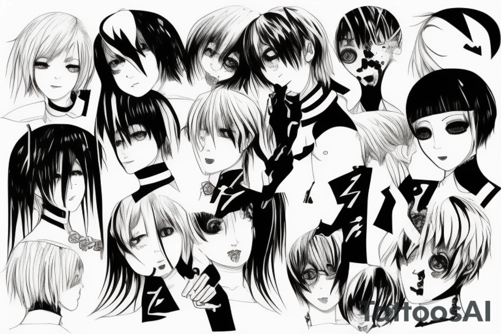 Scratch jozou Tokyo ghoul tattoo idea
