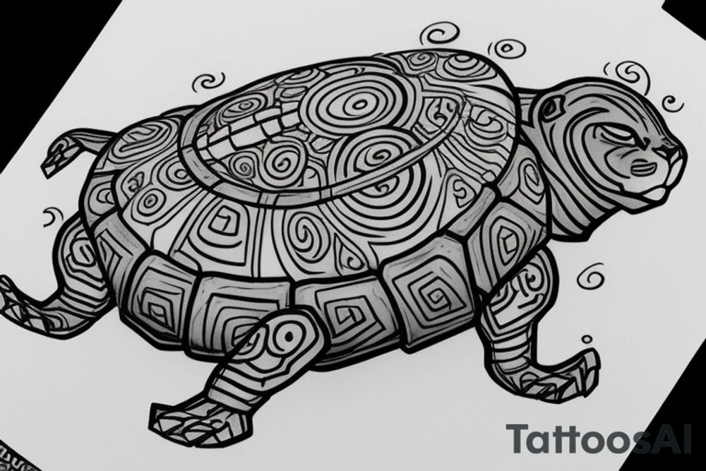 lion turtle from avatar the last airbender tattoo idea